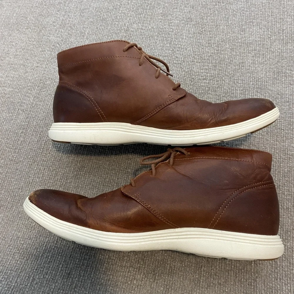 Cole Haan Boots Mens Size 13 M Brown Leather Chukka Ankle  display picture 2